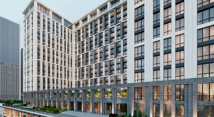 ЖК Фридом прогулочная зона над уровнем земли