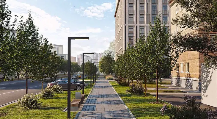 ЖК Наследие Пешеходная дорожка