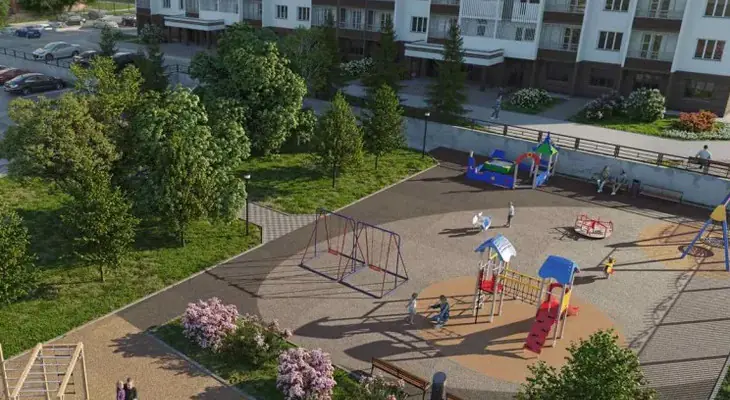 ЖК Основа, двор и детская площадка