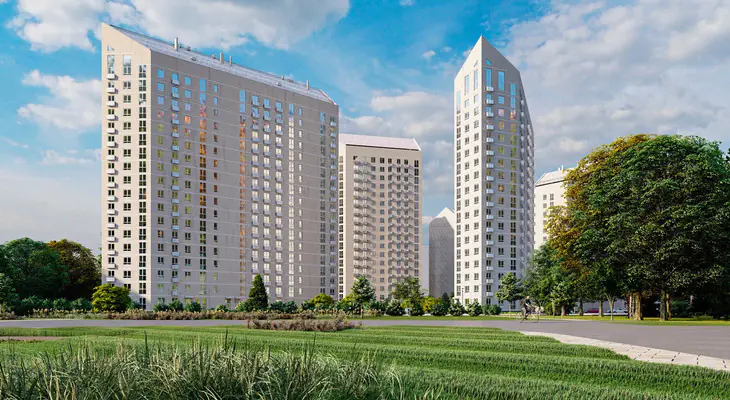 ЖК Основатели фасад 1 дома