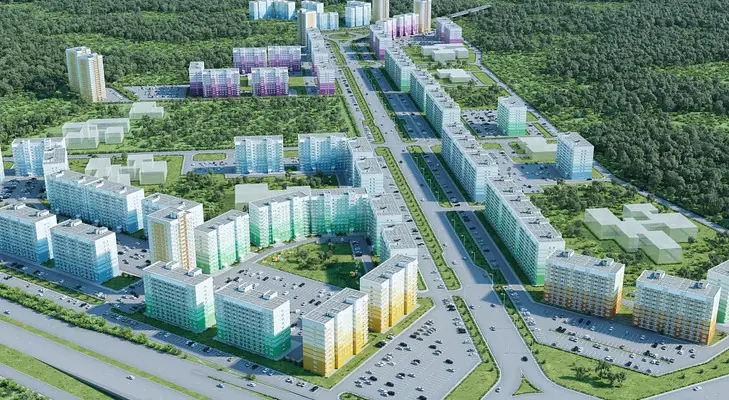 ЖК Плющихинский макет сверху приближен