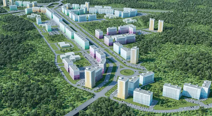 ЖК Плющихинский обзор левой части комплекса