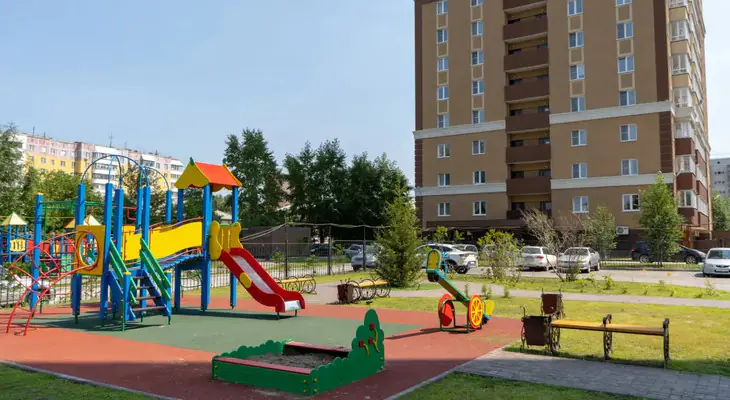 ЖК Сергиев Пассаж безопасная детская площадка