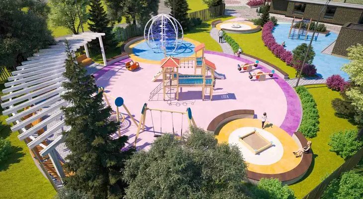 ЖК Топаз Макет двора