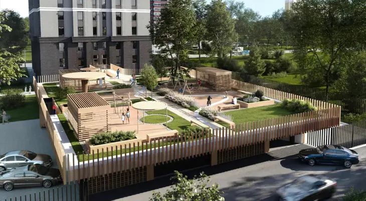 ЖК Зое экологичная детская площадка